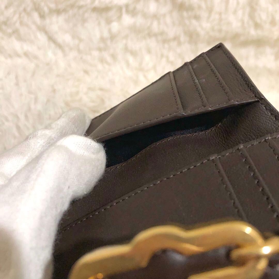 現行·未使用✨マルベリー レザー　三つ折り財布