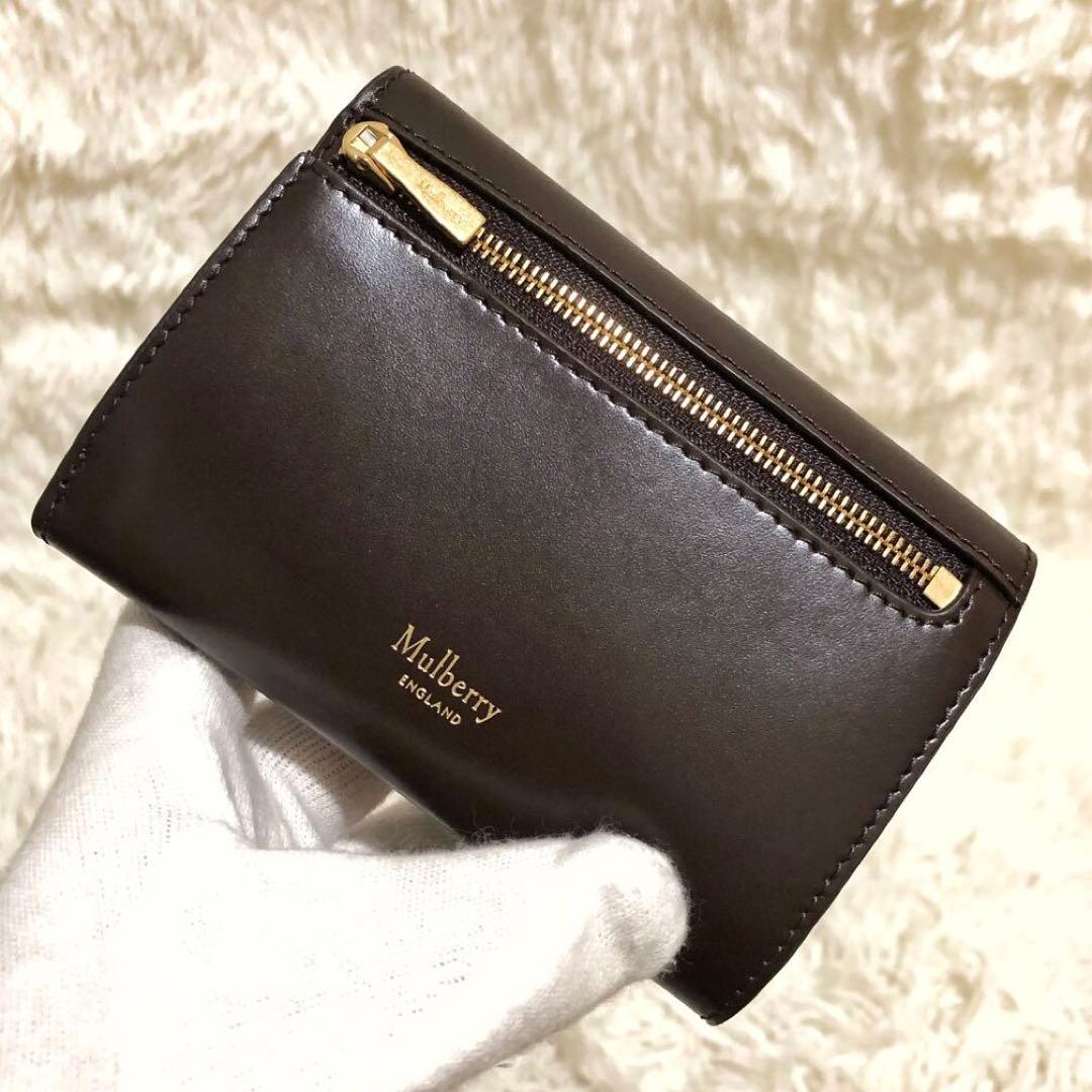 現行·未使用✨マルベリー レザー　三つ折り財布