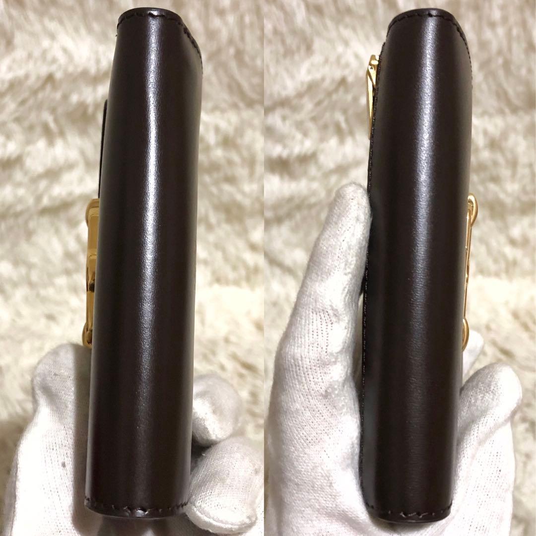 現行·未使用✨マルベリー レザー　三つ折り財布