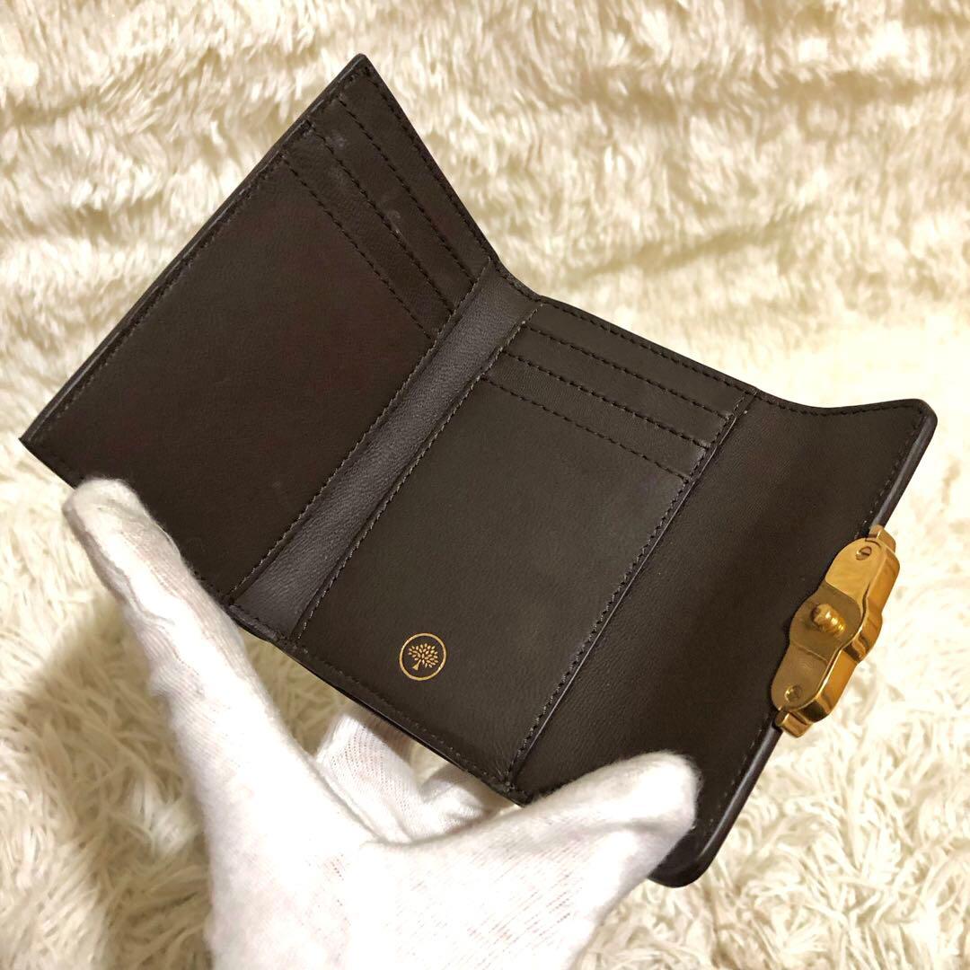 現行·未使用✨マルベリー レザー　三つ折り財布