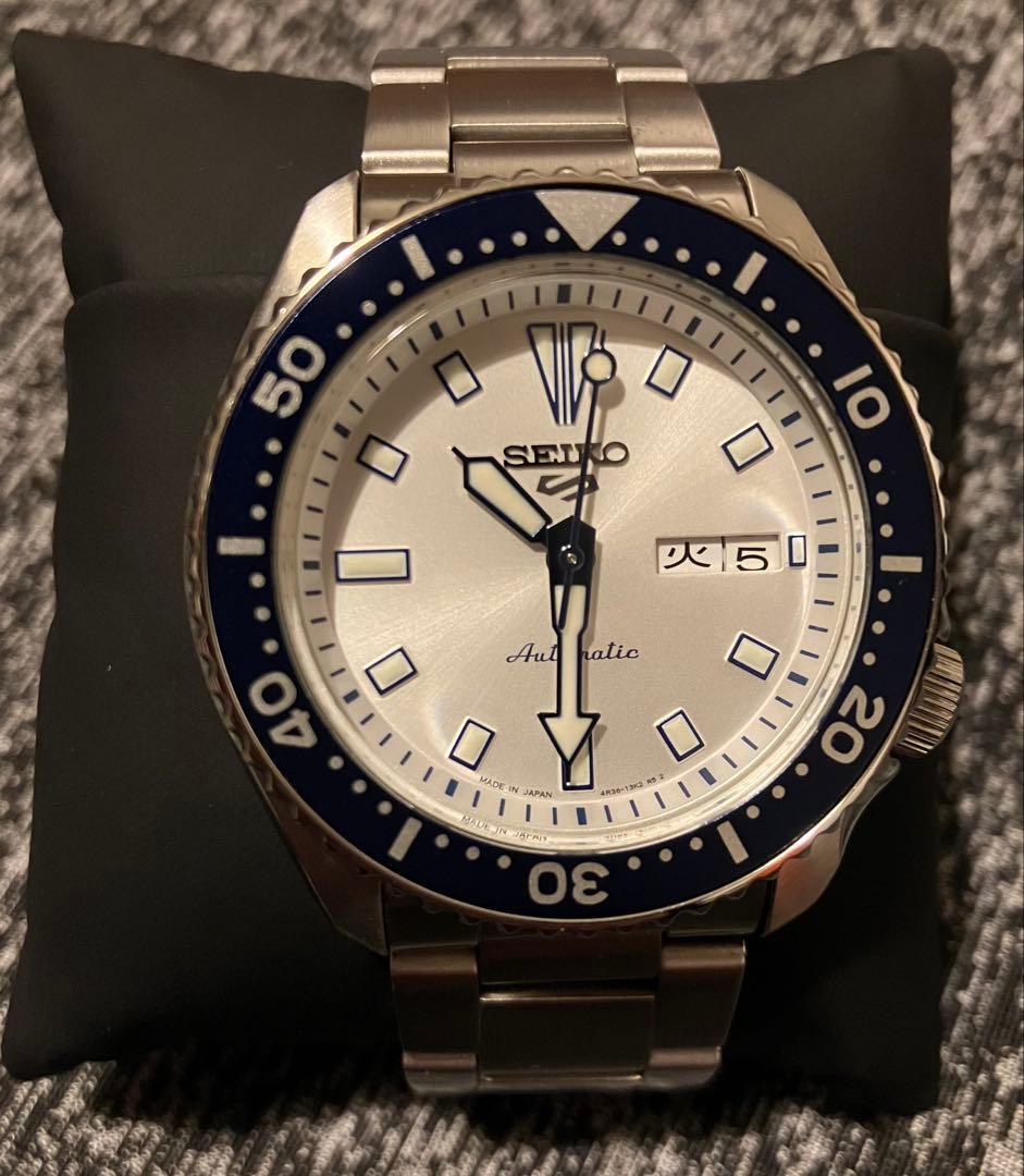 【美品】SEIKO SBSA 263 自動巻腕時計シルバー/ブルー 300本限定