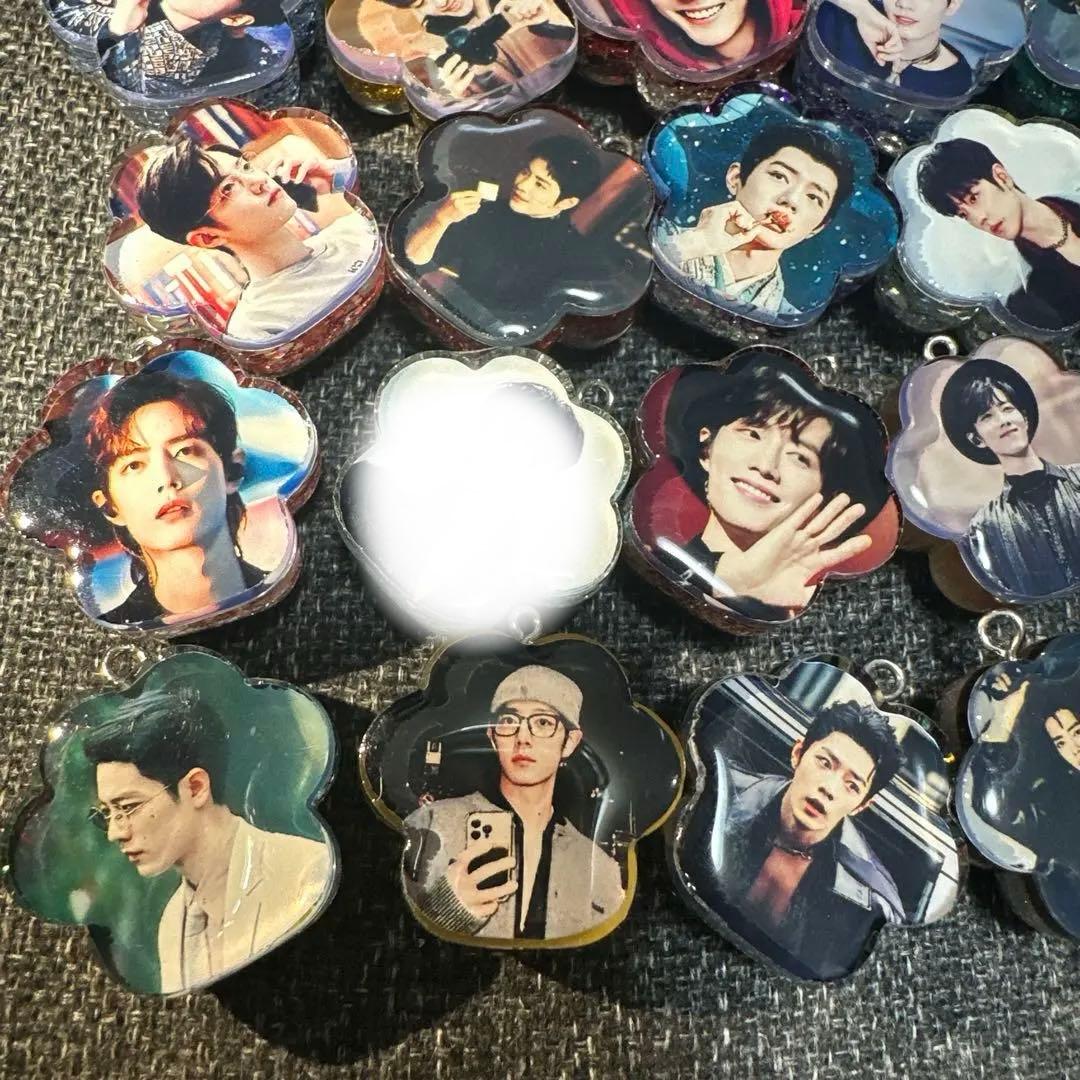 Mサイズ 肖戦 レジン肉球キーホルダー　42点セット❣️1226