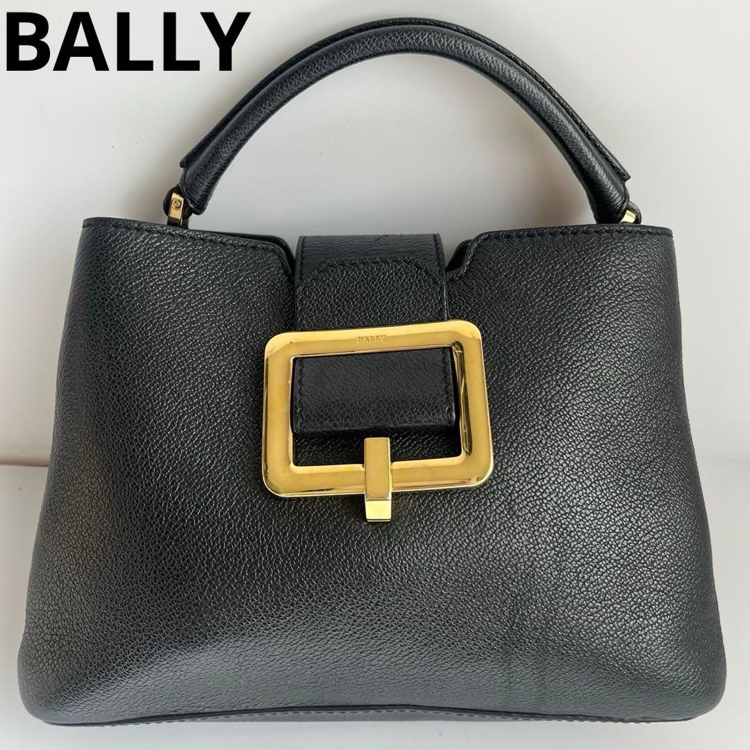 ✨未使用級✨　BALLY バリー　ハンドバッグ　レザー　ブラック　黒　近年モデル