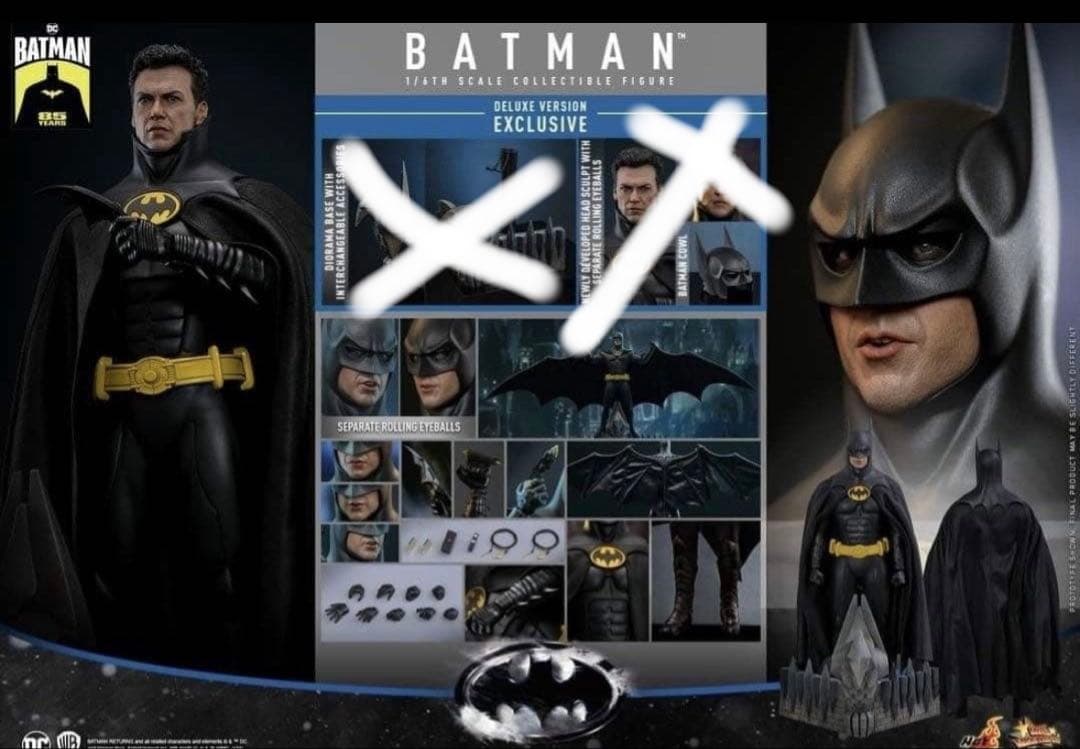 バラ売り　ホットトイズ 1/6 バットマン リターンズ バットマン 2.0版