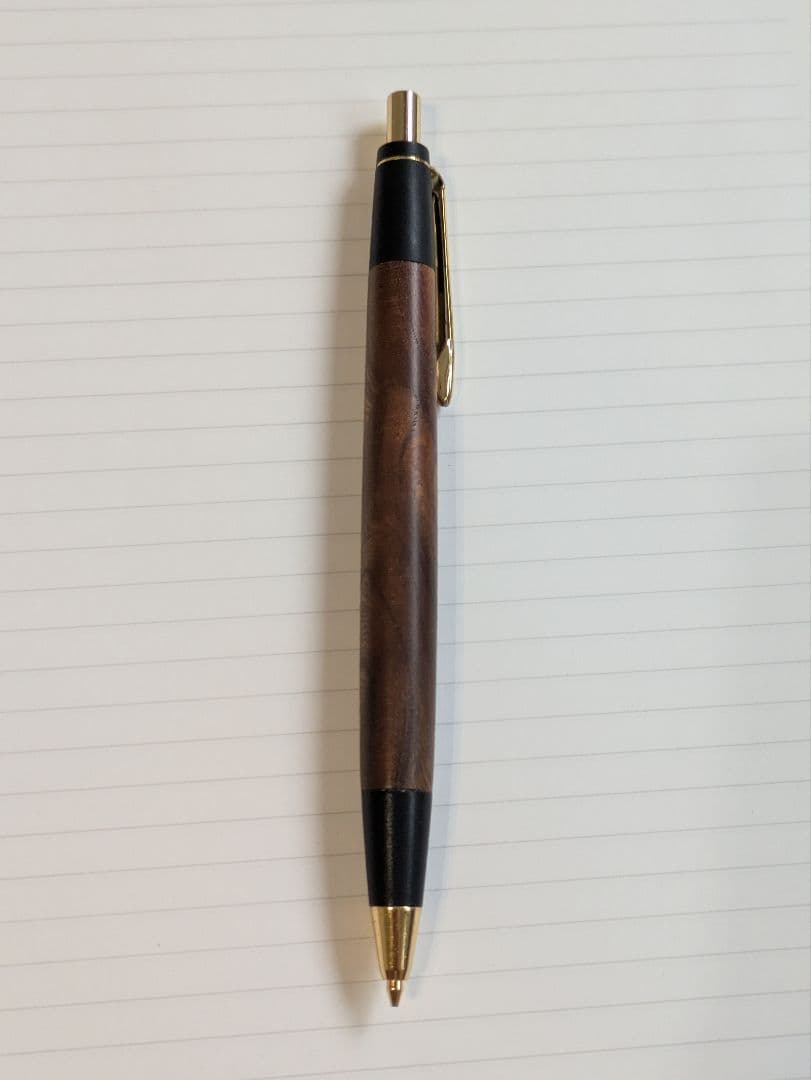 野原工芸　限定　欅上杢　旧型　シャープペンシル　固定式口金
