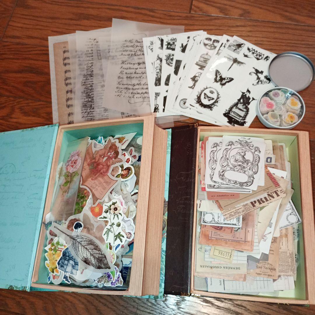 コラージュ材料・紙もの超大量セット（レトロ素材コレクション）