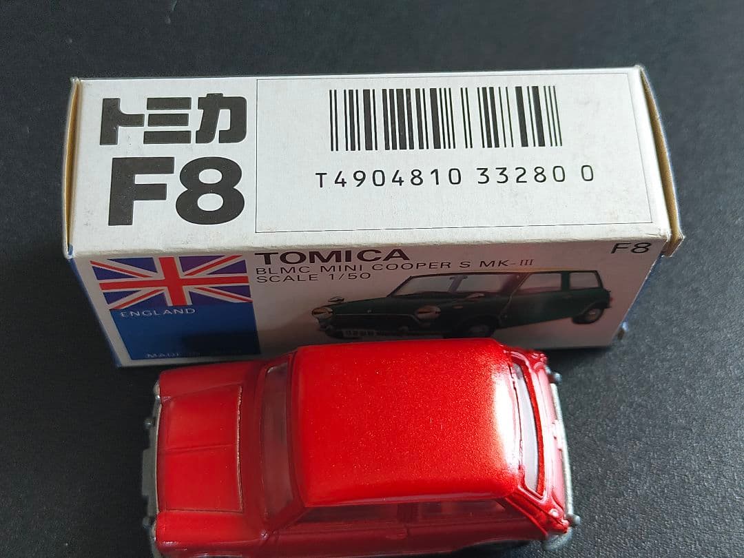 BLMC ミニクーパー 青箱 トミカ 日本製 F8 赤 高島屋 仕様 ではない