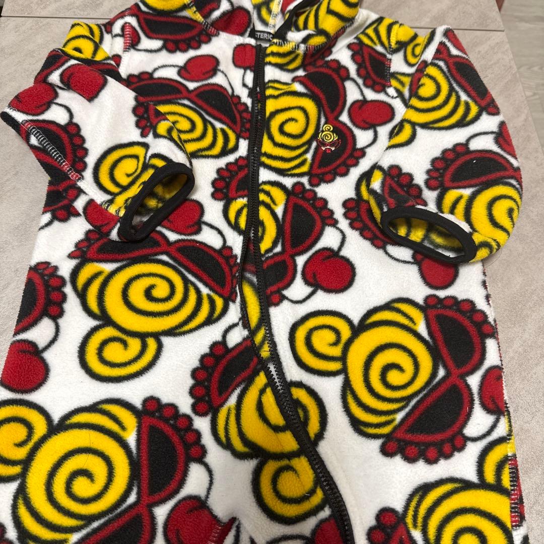 カラフル模様 フード付きアウター 70-80cm