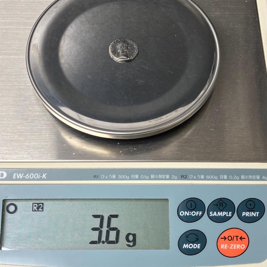 希少 古代ローマ帝国 デナリウス銀貨 ミネルヴァ アンティーク