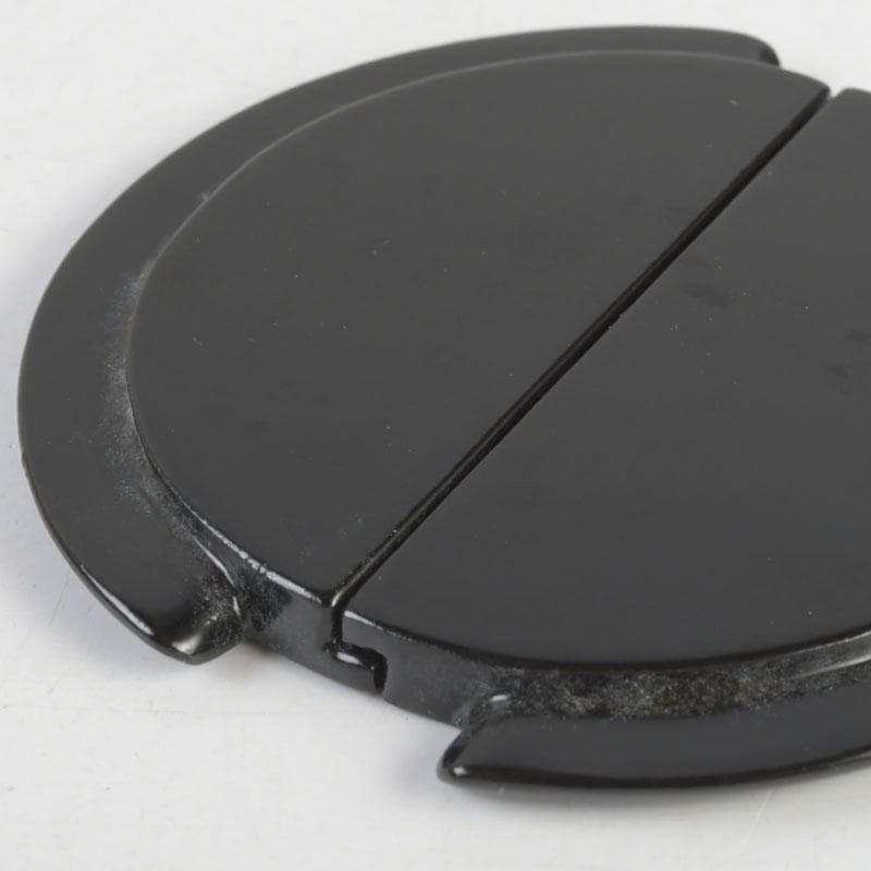 茶道具　瀬戸焼　黄瀬戸　加藤連瓶造　手桶茶入　共箱　V　9684