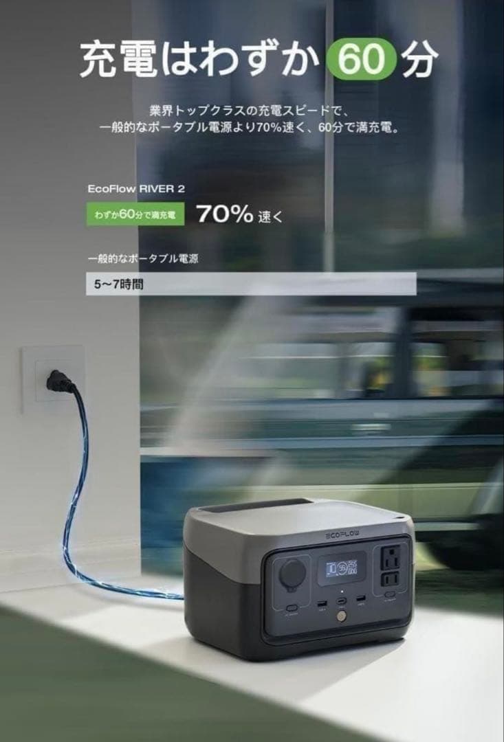 【新品未使用】EcoFlow  2 ポータブル電源