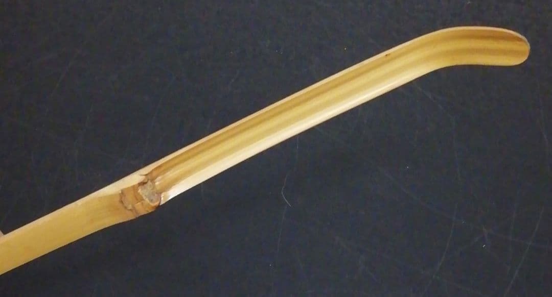 宗完書付　銘『清風』　竹　茶杓　共箱　茶道具