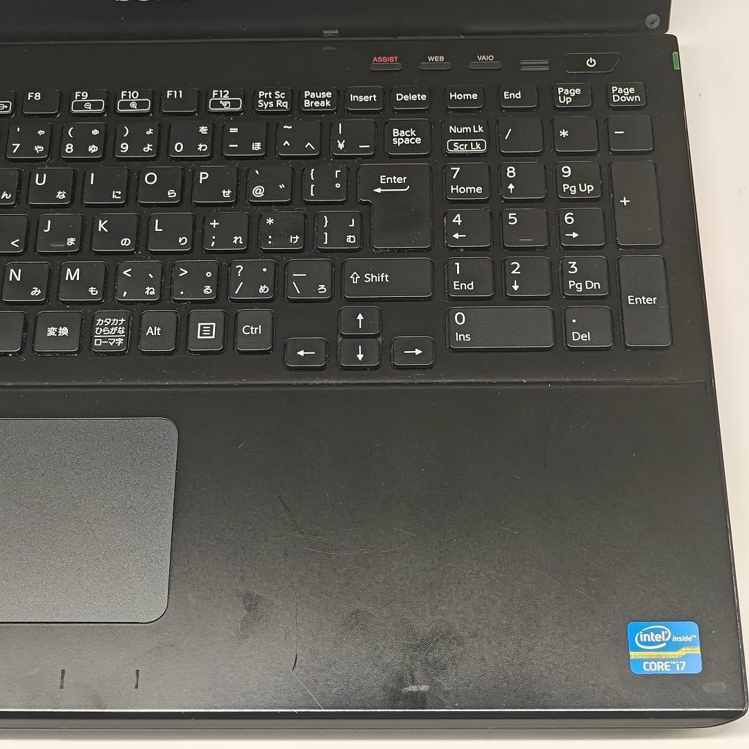 【VAIO】SVS 高速i7 SSD256GB 12GB ブラック ノートPC
