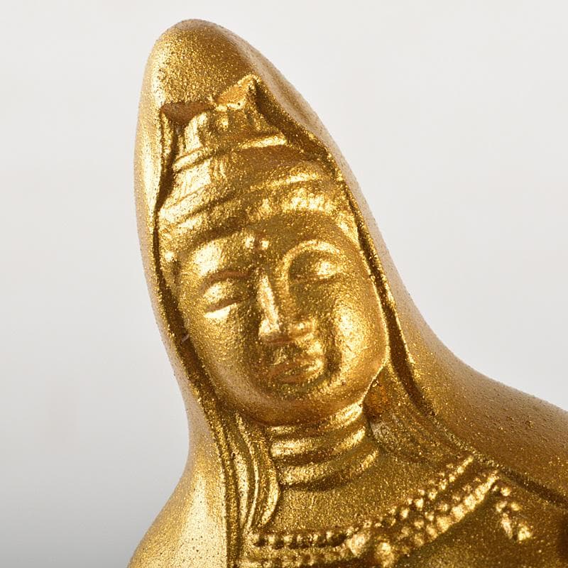 仏教美術　古銅鍍金　水子観音像　仏像　置物　箱付　C　5983