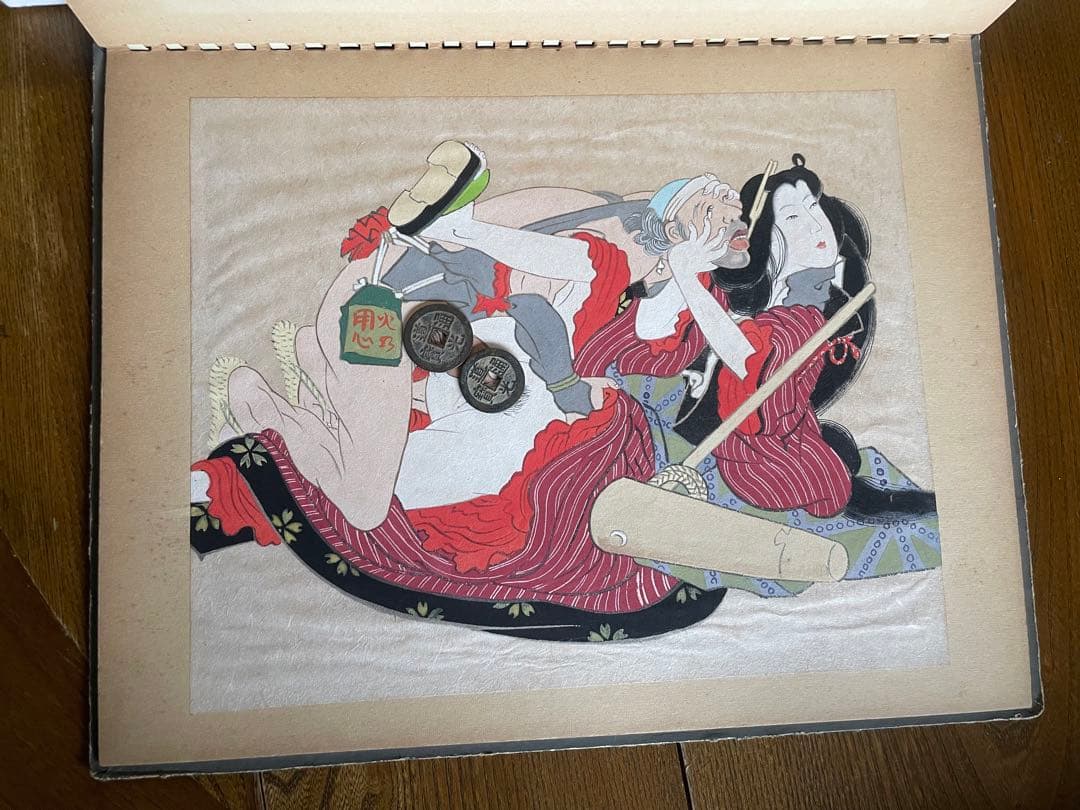 春画　12幅　日本画　肉筆　骨董　年代物　手描き