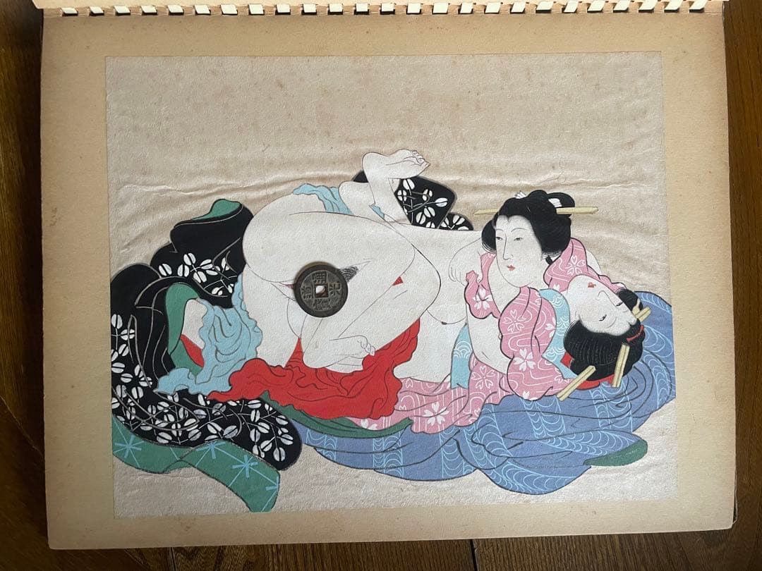 春画　12幅　日本画　肉筆　骨董　年代物　手描き