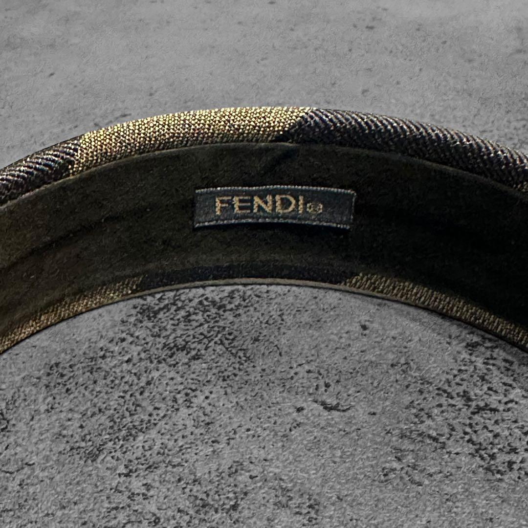 【未使用　タグ付】FENDI ペカン柄　カチューシャ　ヘアバンド
