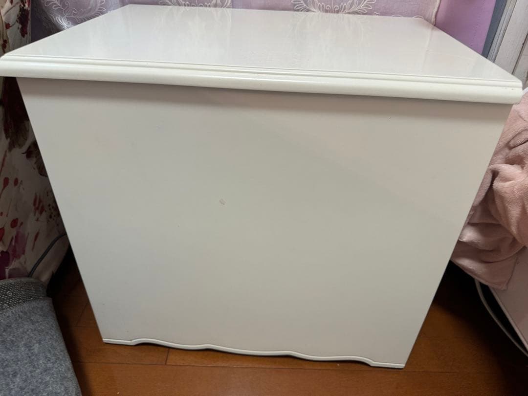 サイドチェスト　白　アンティーク