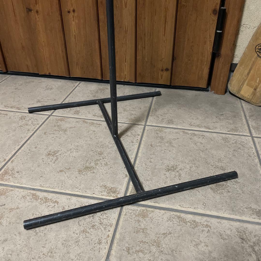 インダストリアル アイアン T字ハンガーラック シャビー 店舗什器 黒