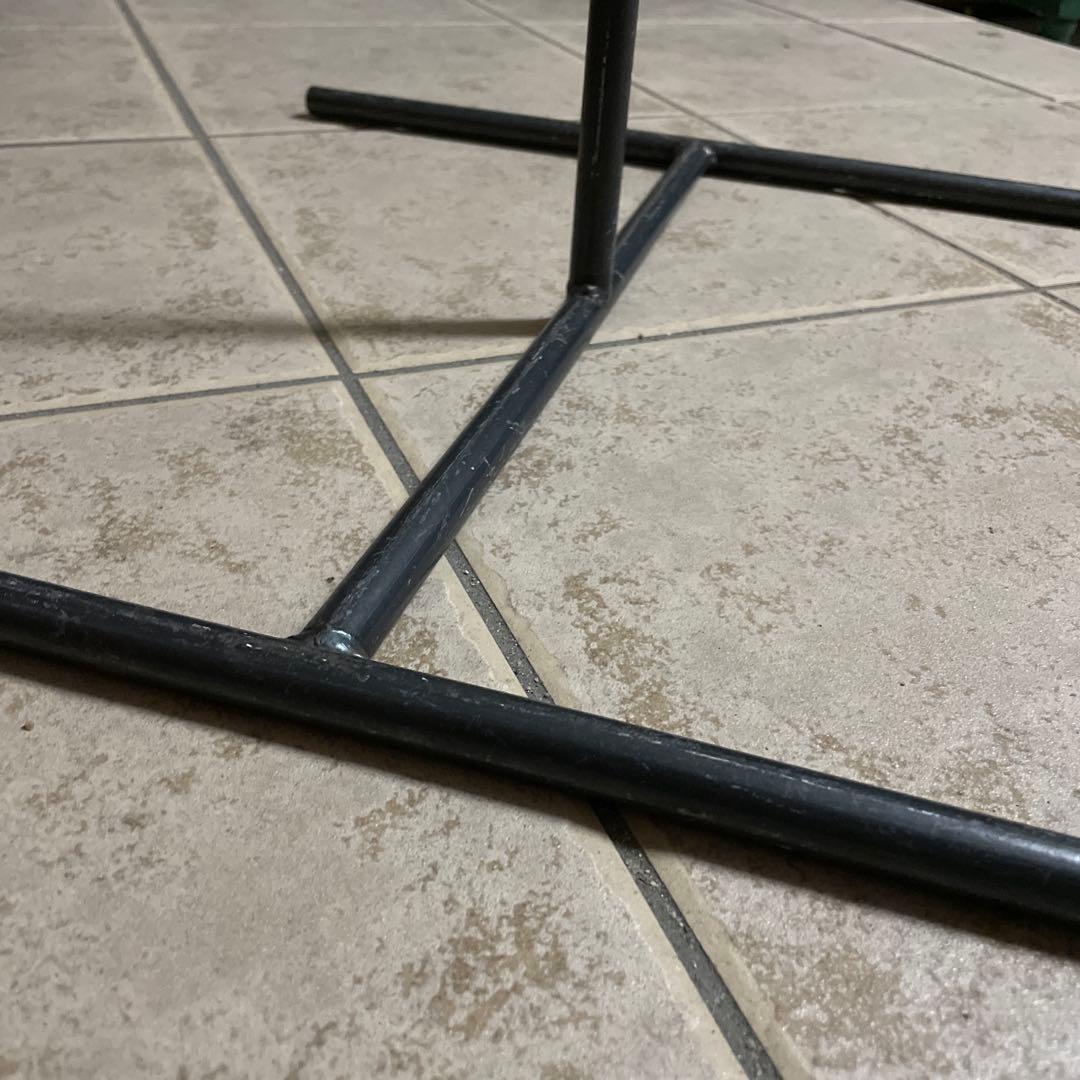 インダストリアル アイアン T字ハンガーラック シャビー 店舗什器 黒