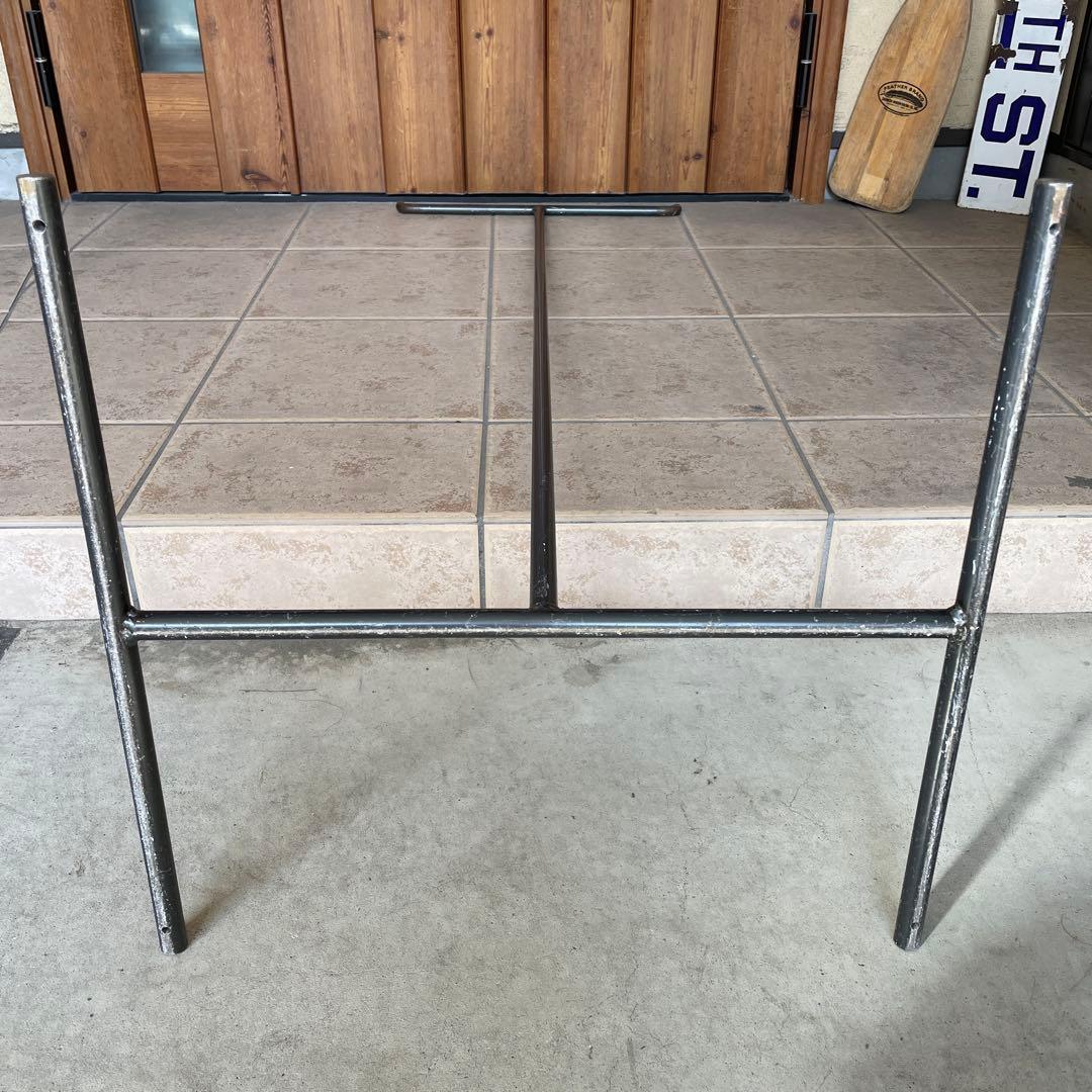 インダストリアル アイアン T字ハンガーラック シャビー 店舗什器 黒