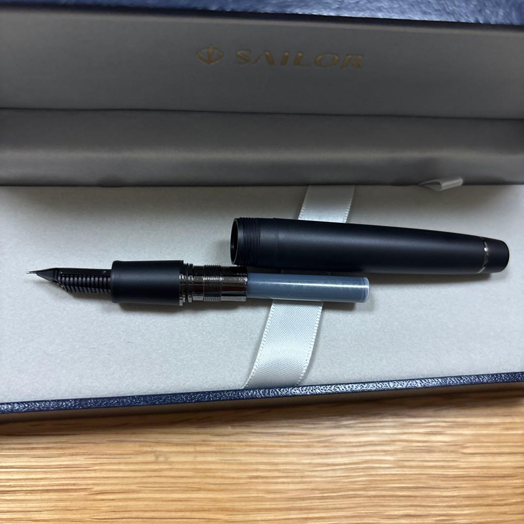 試筆のみ sailor セーラー万年筆 プロギア インペリアルブラック 細字
