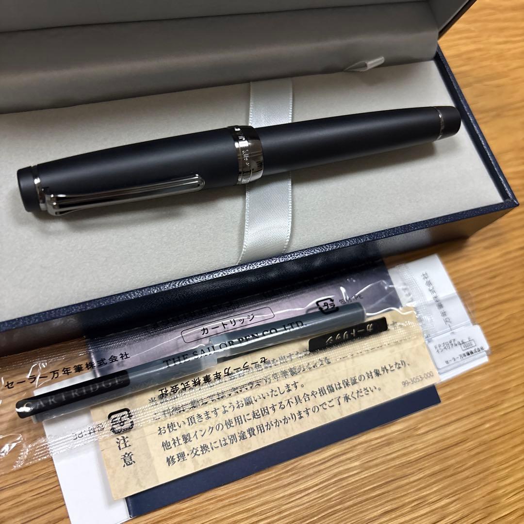 試筆のみ sailor セーラー万年筆 プロギア インペリアルブラック 細字