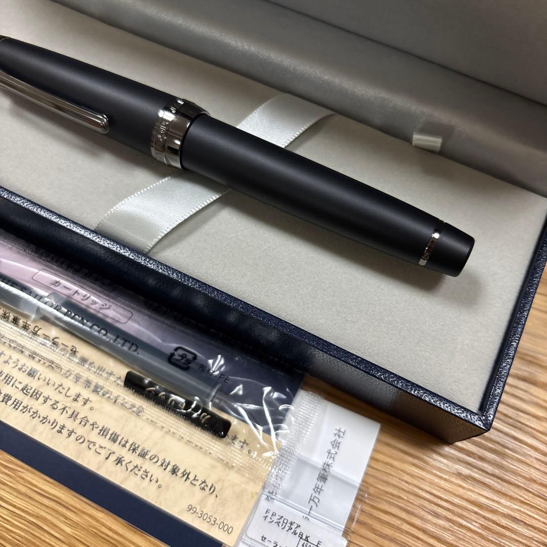 試筆のみ sailor セーラー万年筆 プロギア インペリアルブラック 細字