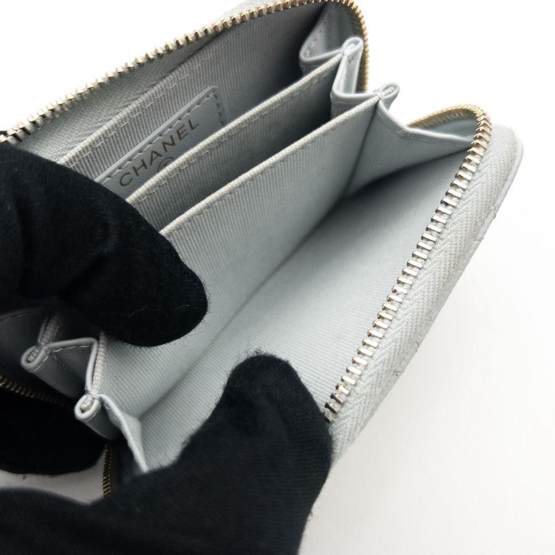 【極美品】CHANEL クラシックジップパース　マトラッセ　キャビアスキン