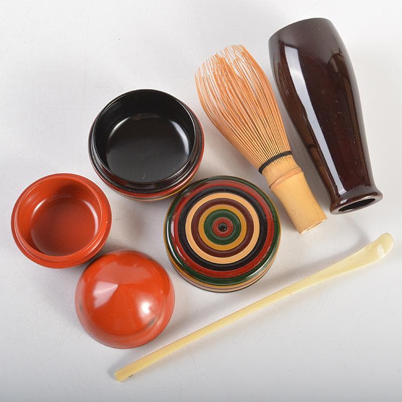 茶道具　利休茶箱　茶碗　平安春峰作　振出など　八点　一式　仕覆付　V　R7509