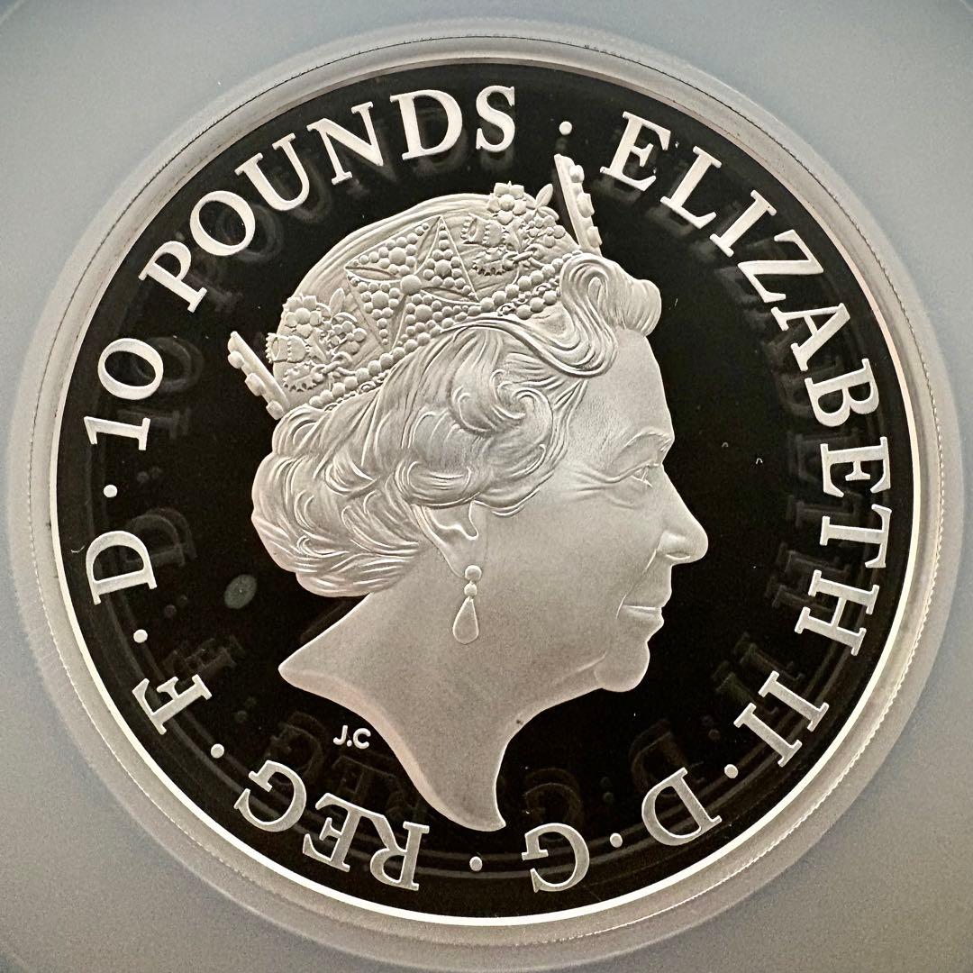 2015 イギリス ブリタニア 10ポンド 5オンス 銀貨