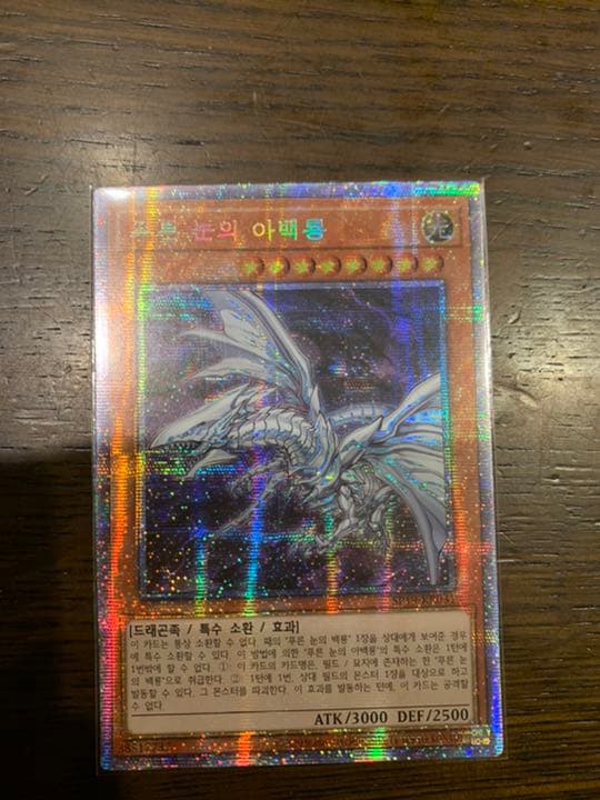 遊戯王 青眼の亜白龍　韓国版　プリシク