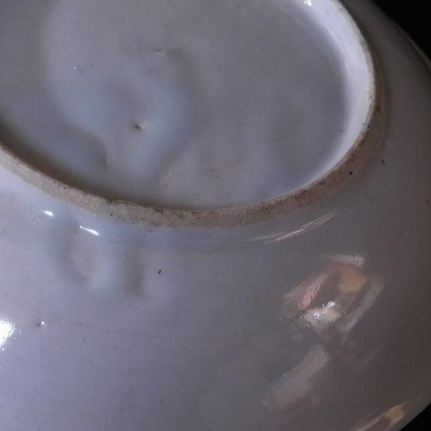 【時代磁器　染付　帆掛　山水文五寸皿　五枚／生掛・切込焼・初期古伊万里】