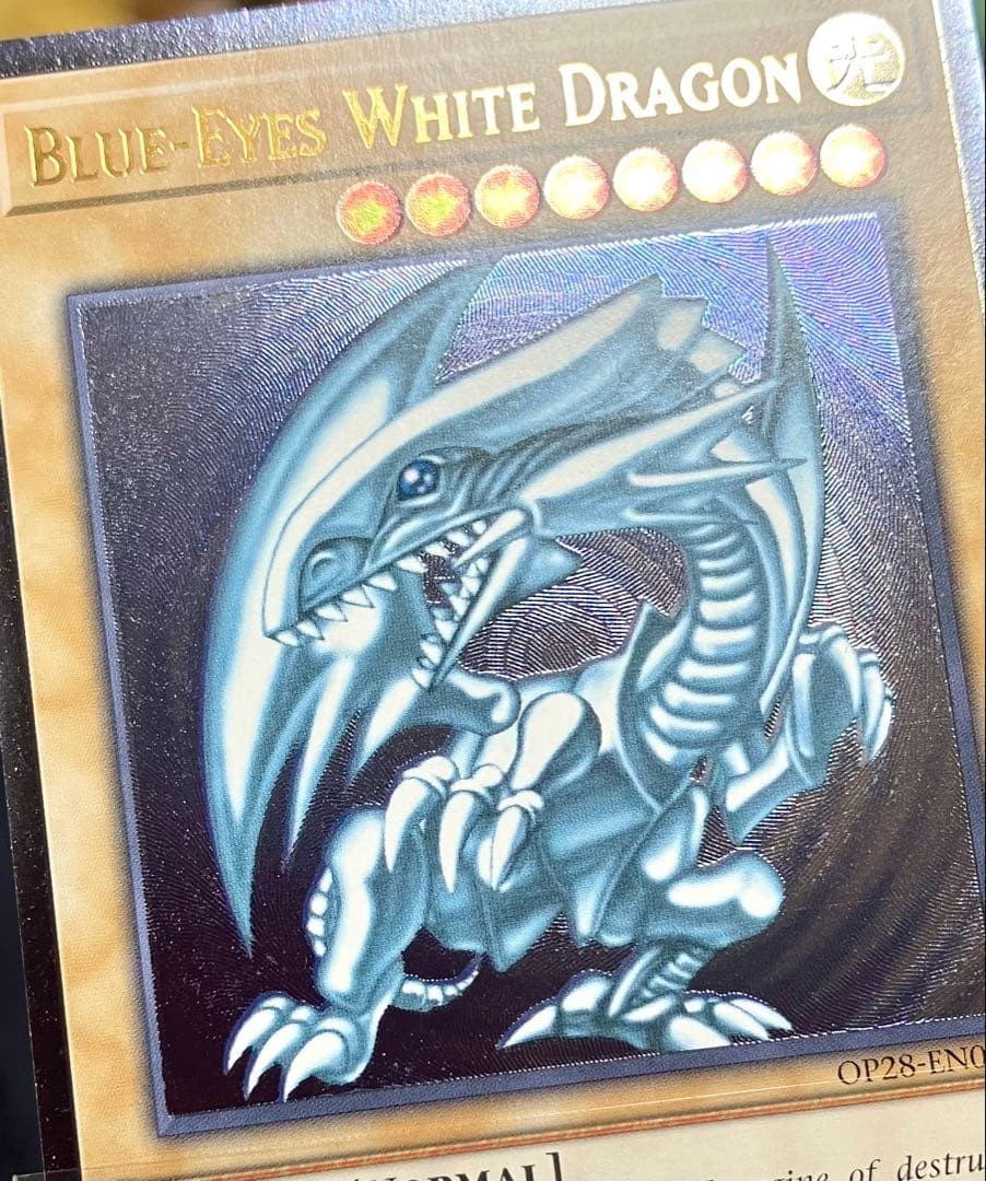 青眼の白龍　北米版レリーフ OP28-EN001 OTS28