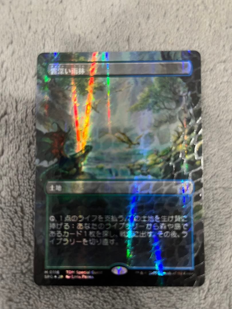 mtg 霧深い雨林 ドラゴンスケイルfoil タルキール龍嵐録