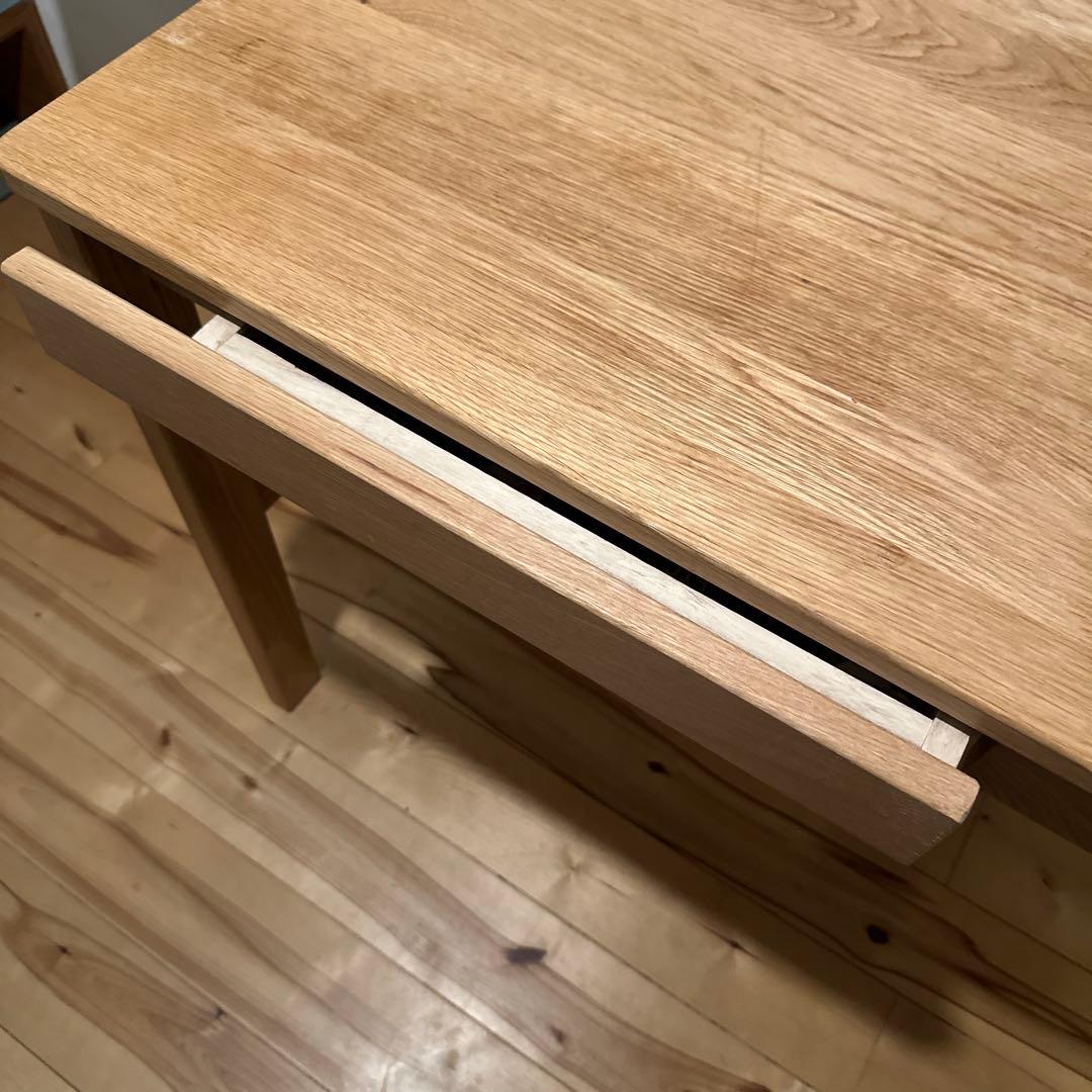 ***様 無印　オーク材 ダイニングテーブル 引き出し