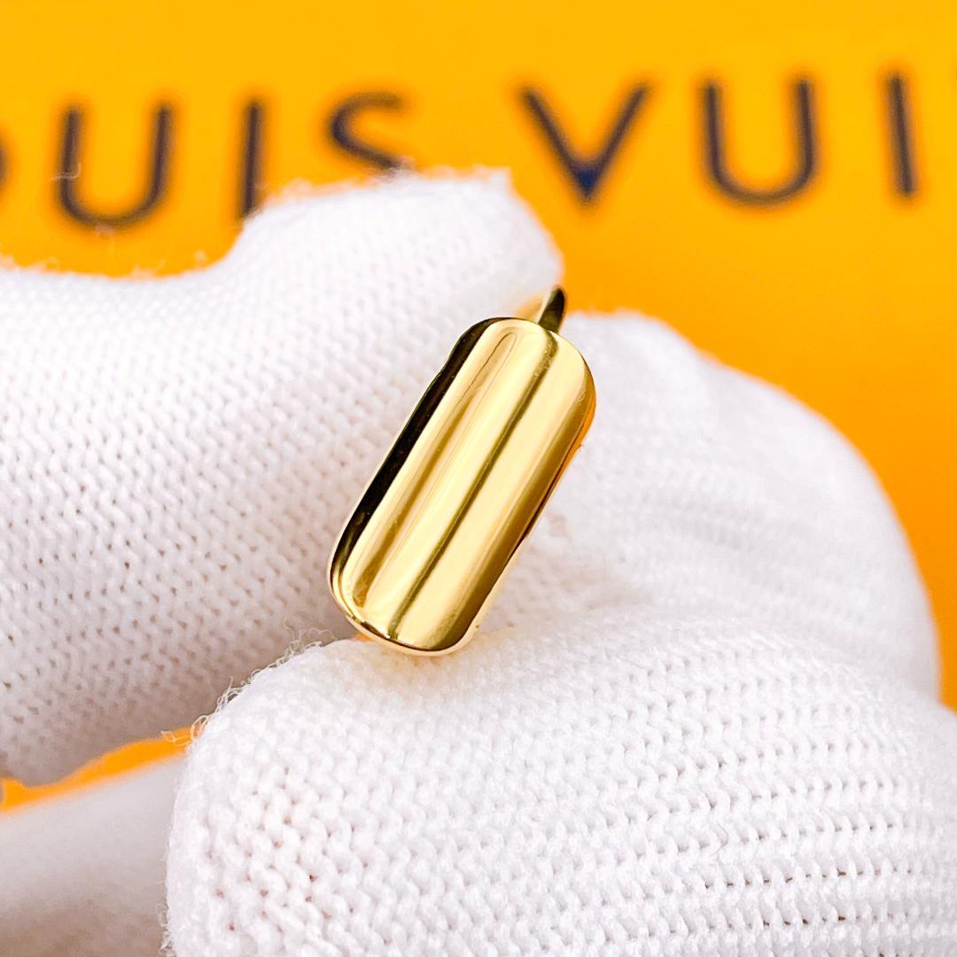 ◇ルイヴィトン◇エセンシャル フープピアス M61088 LE0115 ゴールド