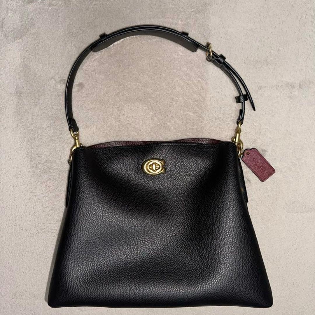 COACH コーチ ショルダーバッグ ウィロー　ブラック