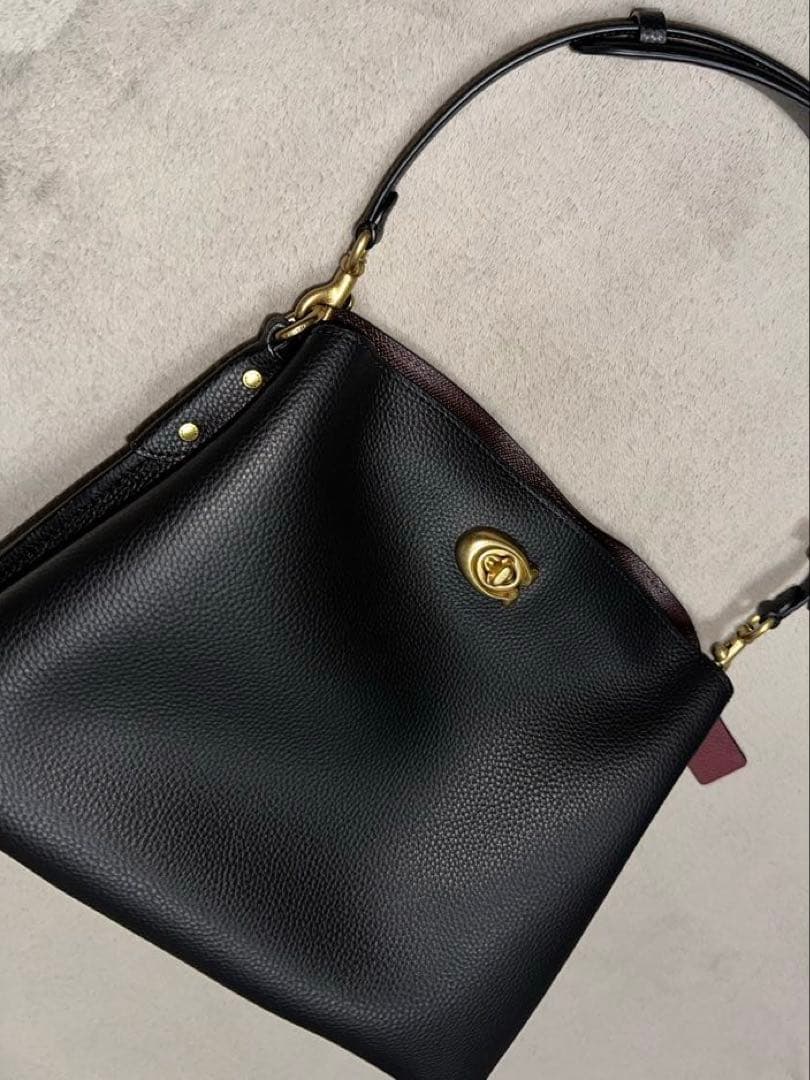 COACH コーチ ショルダーバッグ ウィロー　ブラック