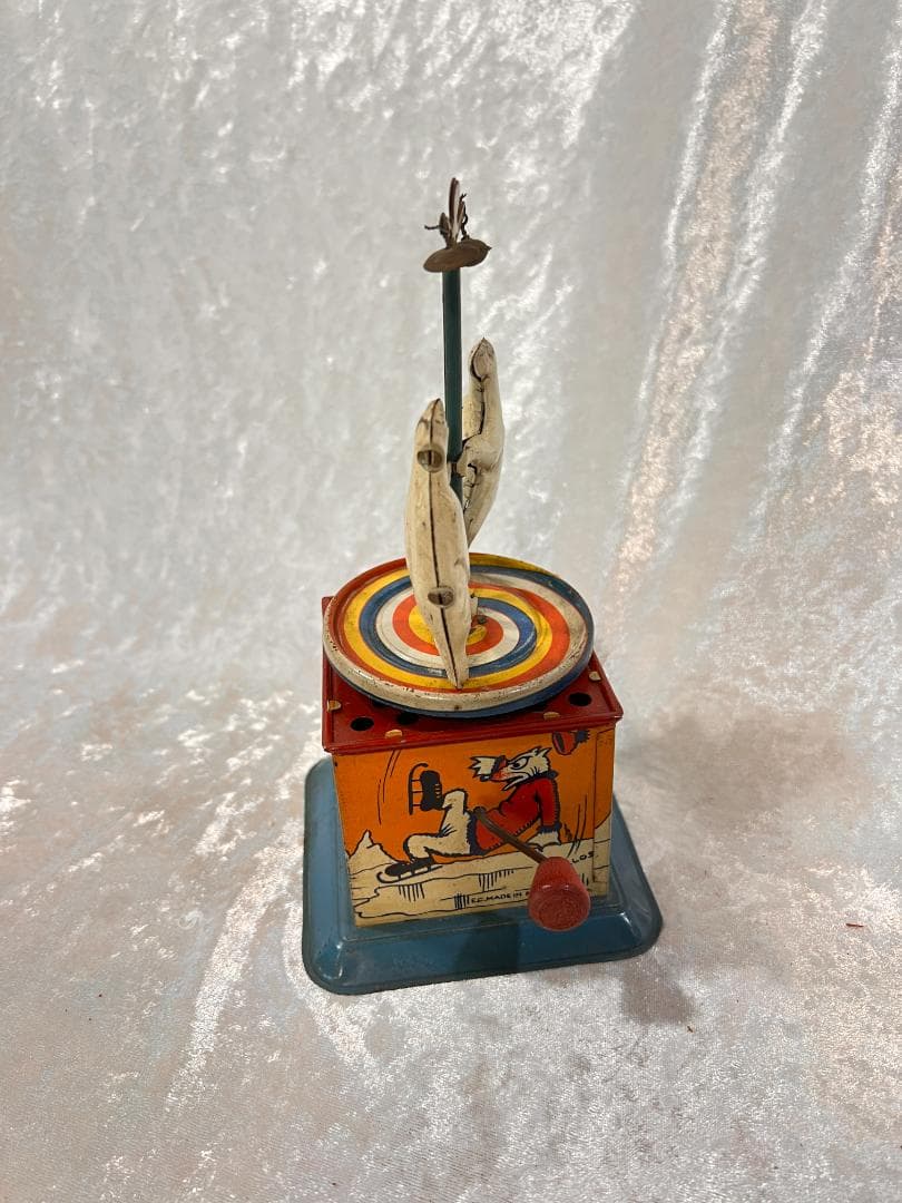 古いおもちゃ　細工物　ブリキのミュージックボックス