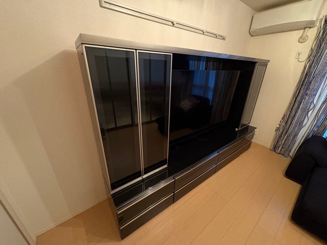 パモウナ テレビボード(3 点セット)※本ページはキュリオケース(右側)