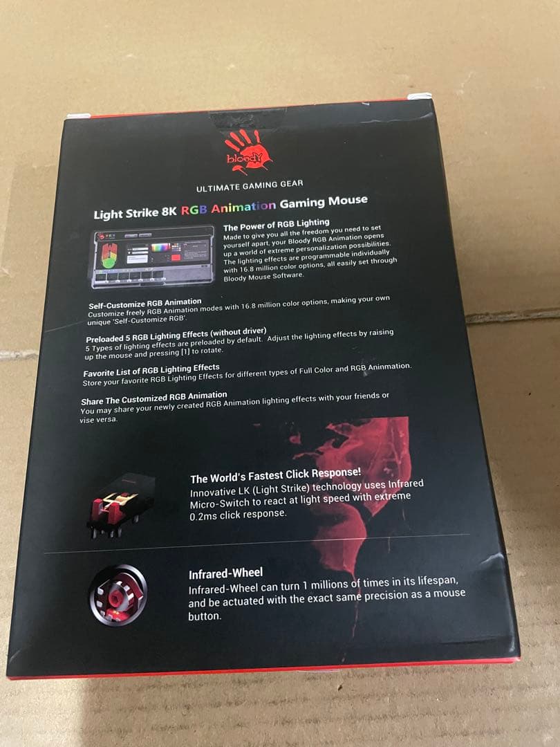 Bloody A60L 光学式ゲーミングマウス ライトストライク(LK)