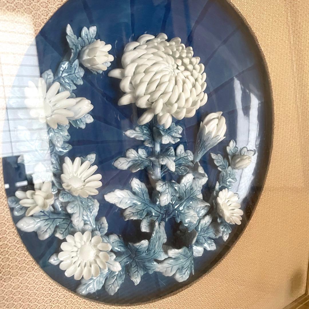 有田焼　一陶作　陶額　尺額皿　55×53×8 焼物　加藤一陶　アート