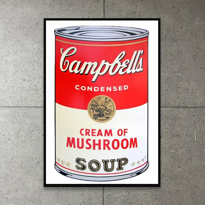 額装品/Sunday B Morning キャンベル Mushroom/ポスター