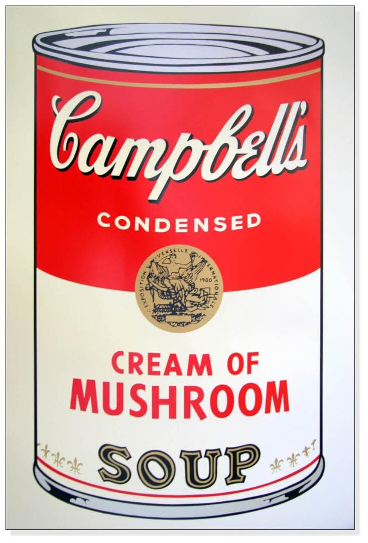 額装品/Sunday B Morning キャンベル Mushroom/ポスター