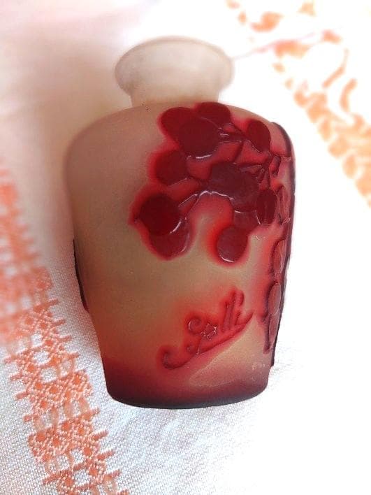 エミール　ガレ　の　小型花瓶（壺）