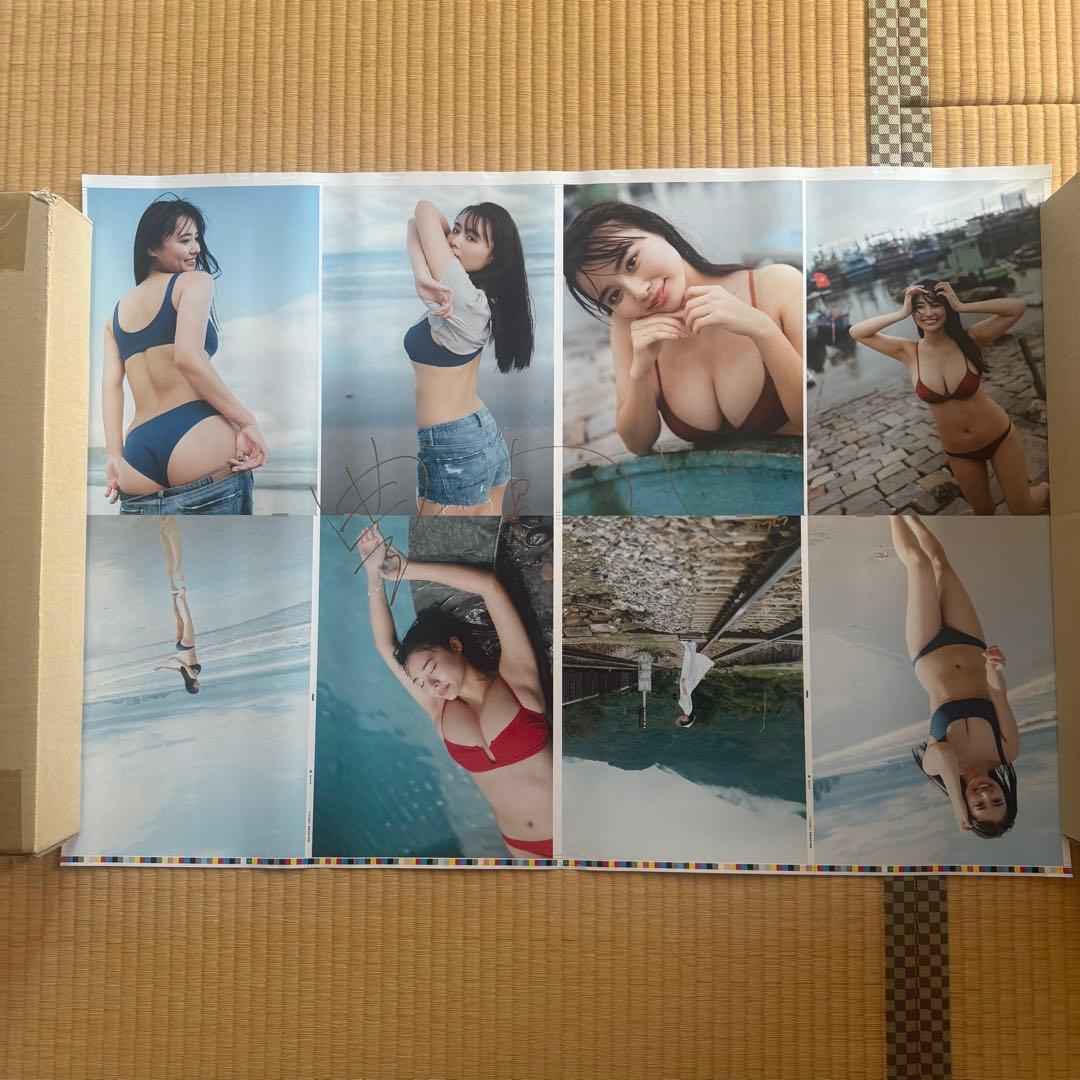 E*2様 （数量限定）豊島心桜 ゴールド直筆サイン入り 超特大両面印刷　刷り出し