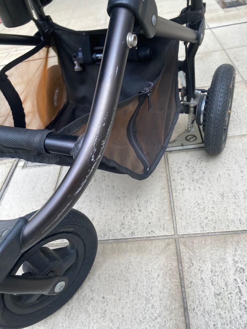 air buggy ペットカート　ドーム　犬用　ブラウン