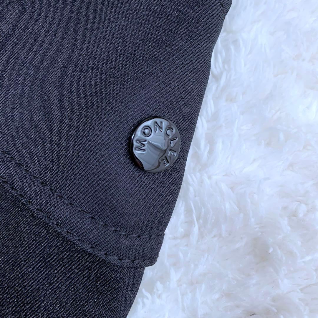 【ラム】美品♪ モンクレール ブラック ポケット付きスカート 38