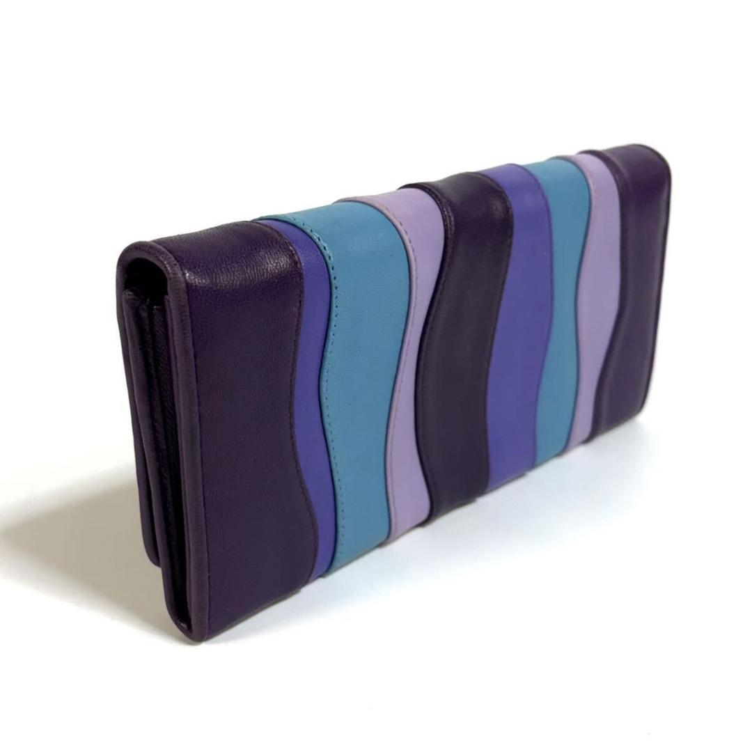 【美品】PRADA サフィアーノ レザー 二つ折り財布 イタリア製 元箱付